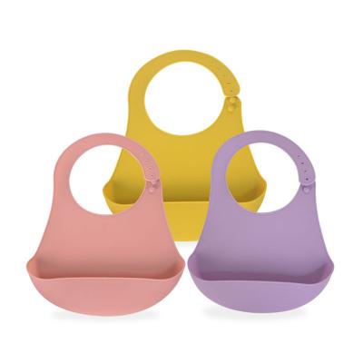 China Wholesale Newborn High Quality Silicone Free BPA Free Waterproof Organic Baby Bibs For Babies for sale