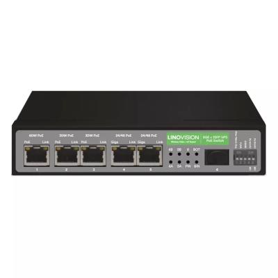 China 5-Port POE Gigabit Solar POE Switch and 