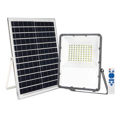 China 2022 Outdoor Ground Warehouse Low Price Sports LANDSCAPE KCD 2022 Solar Flood Light 100w 200w 300w LED With Remote Control for sale