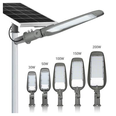 China ROAD KCD China Manufacturer Modern Outdoor High Lumen IP65 All in One Road 100w 150w 300w Public Solar Street Light for sale