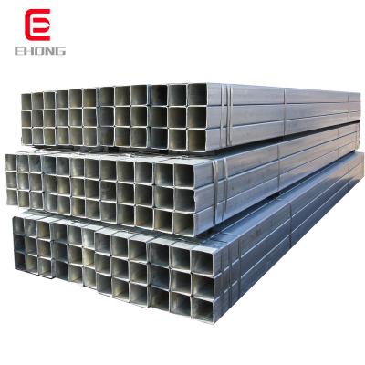 China Structure Pipe Ms Square Tube Galvanized Square Steel Pipe Gi Pipe 20x20 To 200x200 For Building And Structure for sale