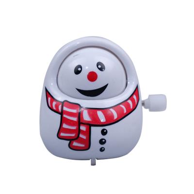 China Wholesale Hot Selling Manufacturer Funny Christmas Adult Plastic Tin White Snowman Wind Up Child Toys Doll for sale