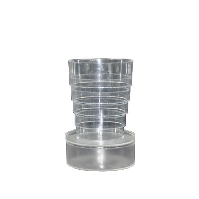 China Mini Folding Cup Coffee Portable Drinks Reusable High Quality Eco-friendly Plastic Reusable Folding Cup for sale