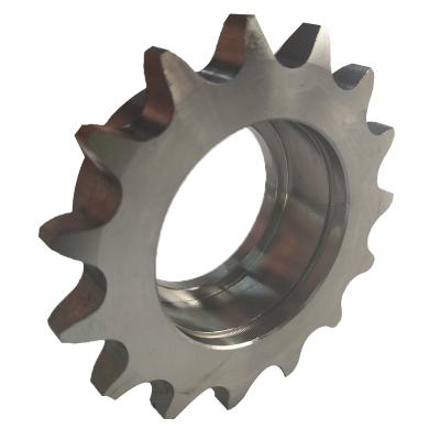 China Custom High Quality Transmission Machine Carbon Steel 08A Stainless Steel Teeth Single Sprocket for sale