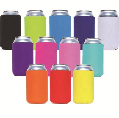 China Custom Printing Insulated Sublimation Standard/12oz Slim Collapsible Empty Beer Can Cooler Coozies Stubby Holder With Logo Neoprene for sale