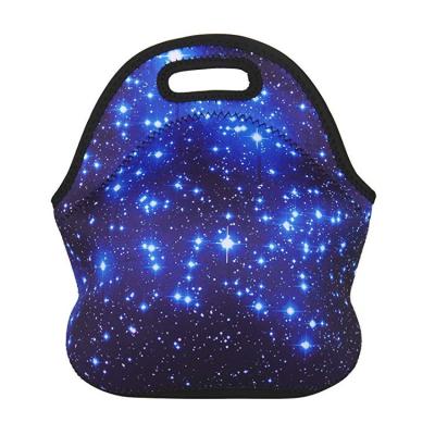 China 2021 Popular Outdoor Thermal Waterproof Carry Lunches Starry Sky Boys Girls Kids Adults Insulated School Travel Tote Bag for sale