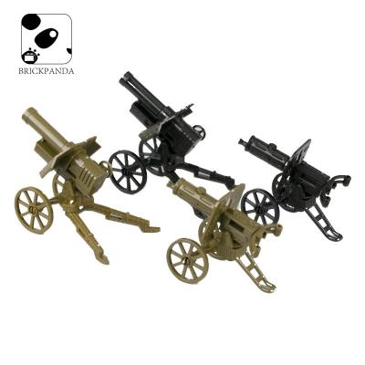 China WW2 soviet maxim gun model military army weapons mini building blocks for sale