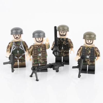 China WW2 military weapons gun German soldier army mini figures building blocks for sale