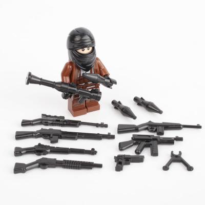 China City accessories ww2 soldiers figure army swat team military weapon gun building blocks for sale