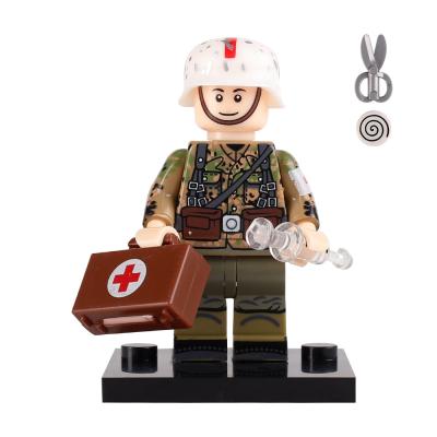 China WW2 military action German medical soldier mini figure building block legoinglys for sale