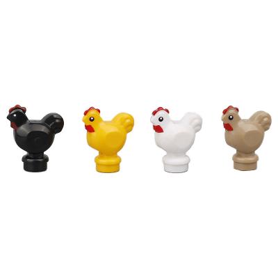 China City accessories educational toy animal mini figures farm chicken chicks building blocks for sale