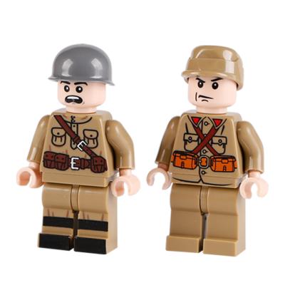 China WW2 military British USA German soldier mini figure building block compatible with legoinglys for sale