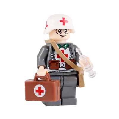 China WW2 military building blocks German soldier medical action army legoinglys figures toys for sale