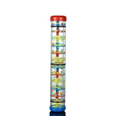 China Educational Developmental Simulated Rain Stick Shaker Sensory Toys Set Auditory Percussion Toy New Rainfall Sounds Tube Rattling Toys For Children for sale