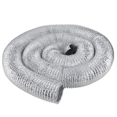 China Flexible Built In China Aluminum Foil Duct 3 Inch PVC Suction Hose / Corrugated Hose Ventilation Tube for sale