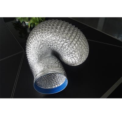 China Factory Made Aluminum Flexible Pipe 3W/1W 4 Inch Wall Lamp Insulated Flexible Duct Ventilation For PVC Window for sale