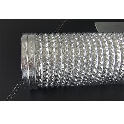 China Good Quality Flexible Factory Directly Insulated Aluminum Foil Air 4 Inch Flexible Duct Vent Hose for sale