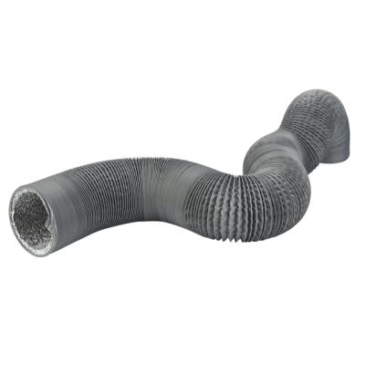 China Flexible Gray Aluminum Duct Pipe Exhaust Smoke PVC Air Pipes Duct High Pressure Flexible Heat Resistant Pipe for sale