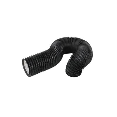 China Flexible Black PVC Air Diffuser 8 Inch Insulated Duct Pipe With Low Price for sale