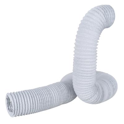 China 2kw PVC Flexible White Diesel Air Heaters Pipe 42mm Hot Air Parking Conditioner Ducting Aluminum Foil Cooling System Hoses for sale