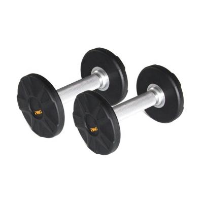 China Universal Weightlifting PU Dumbbells For Weight Lifting Round Dumbbells for sale