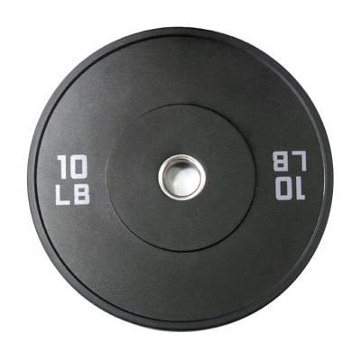 China Weightlifting Exercise Black Fitness Barbell Plate Plate Gym Weight Rubber Bumper Plate for sale