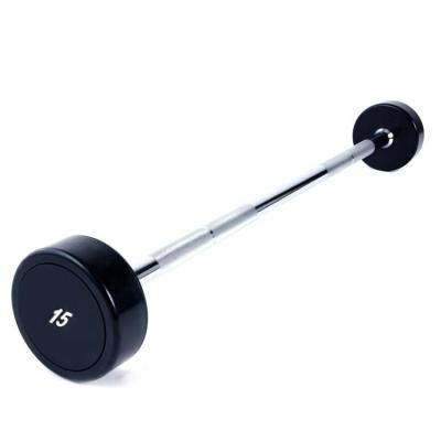 China Universal Weightlifting Bar Fitness PU Coated Weightlifting Barbell for sale