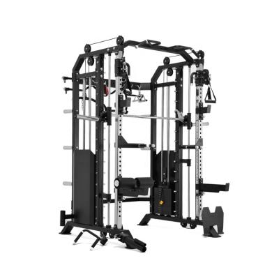 China Deluxe Multi Power Rack Multi Function Gym Weight Bench Machine Strength Training Trainer for sale