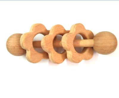 China Eco-Friendly Organic Wooden Montessori Styled Baby Rattle by Homi Baby - Perfect Grabbing Teething Toy for Toddlers for sale