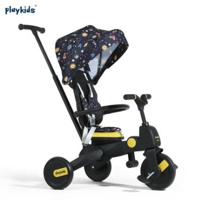 China Multifunctional Baby Walker Children's Toy Car Folding Pedal Motion 2 Color OptionsrolleyKids Bike Years 1-3-5-6 Tricycle for sale