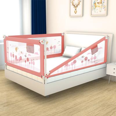 China Eco-Friendly Hot Selling Child Product Adjustable Baby Bed Rail Crib Fence Rail Corner Side Rail Guard for sale