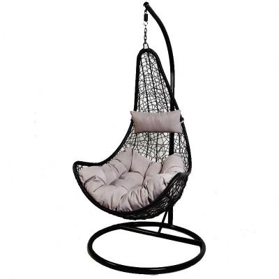 China Traditional Patio Swings Simple Hanging Rattan Chair Wicker Outdoor Furniture for sale