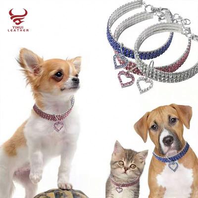 China Fashion Design Attractive Custom Diamond Personalized Bling Dog Collar for sale