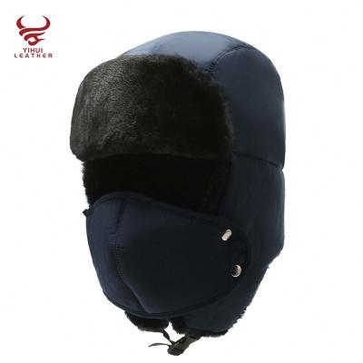 China COMMON Custom Winter Trend Velvet Hearing Protection Face Windproof Trucker Hats for sale