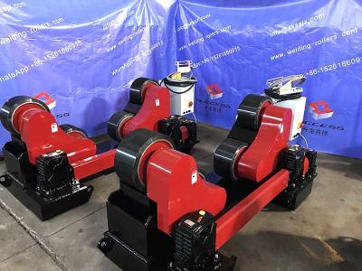 China Rodillos resistentes automáticos de la soldadura del tubo del tanque, rueda de la PU de la capacidad del ajuste 45000lbs del uno mismo en venta