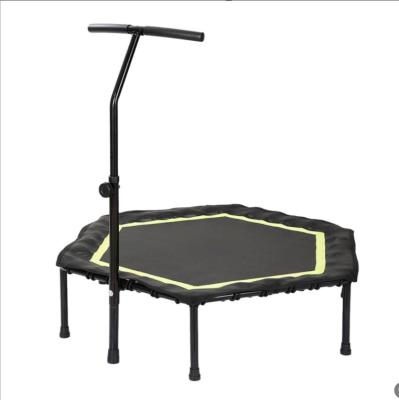 China OEM Low Noise Manufacturers Cheap Wholesale Kids Trampoline Fitness Trampoline Indoor Mini Adult Hexagon 40