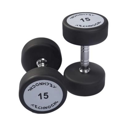 China Wholesale Durable Fitness Gym Equipment Cheap Dumbbells Weigh Rubber Coated Round Head Adjustable Dumbbell for sale