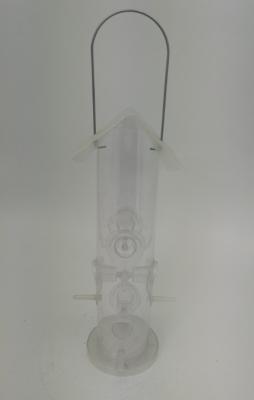 China Clear Total Transparency Plastic Bird Feeders / Cool Bird Feeders 6 Feeding Port for sale