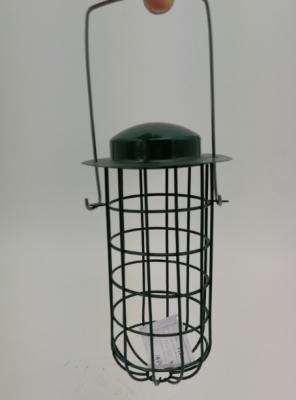 China Dard Green Wire Bird Feeder / Homemade Fat Ball Feeder Powder Coated Finishing for sale