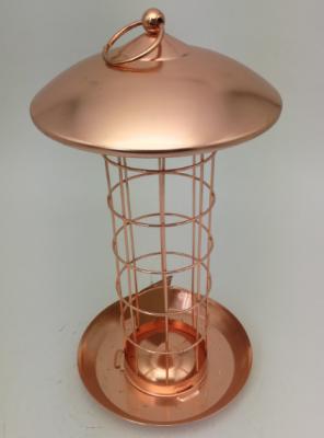 China Shining Hanging Copper Bird Feeder 3 Fatball Good Looking Bird Feeders for sale