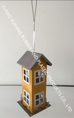 China Seed feeder，Custom Color Decorative Bird Houses 12X12X26 Cm Size Powder Coated Finishing for sale