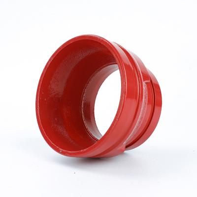 China Wholesale High Quality 5-1/2*4 Inch Concentric Spline Reducer Ductile Iron Grooved Pipe Fittings For Fire Fighting for sale