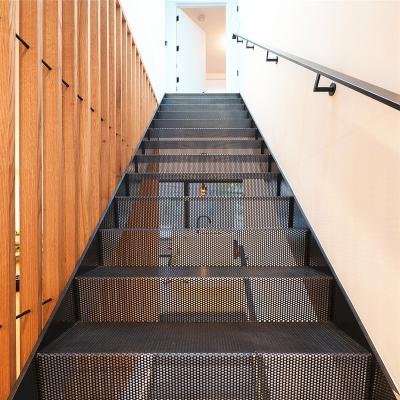 China Beautiful exterior galvanized metal perforated stair treads used in house building for sale