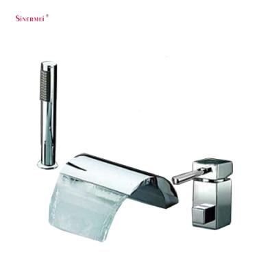 China Without Slide Bar Deck Mounted Tub Taps Bathtub Shower Mixer Taps for sale