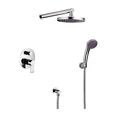 China Wallless 2 Mode Slide Bar Bathroom Shower Faucet Concealed Shower Set for sale