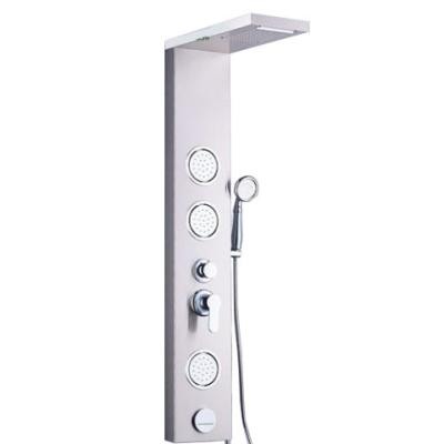 China Without Slide Bar Bathroom Shower Panel Jets Rainfall Shower Panel Parts for sale