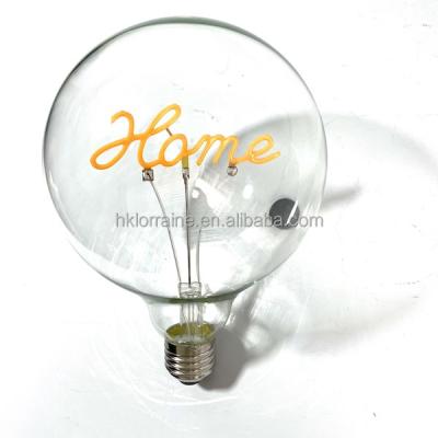 China Retro Soft Hotel Bulb G125ST64G95G80G45T30Dimmable E27 220V 110V 4W Spiral LED Filament Bulb Vintage Lamp Heart Filament Decoration for sale