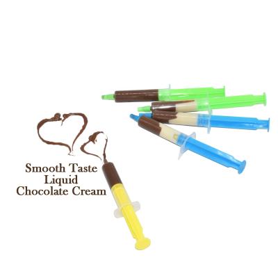 China Chocolate MW-C-267-3 Injection Sweet Liquid Chocolate Syringe Sweet Chocolate Tube Cream for sale