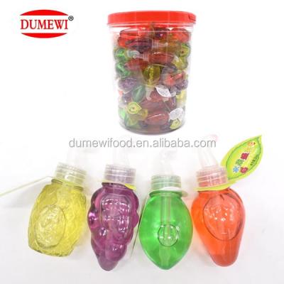 China HALAL Cheap Assorted Fruit Shape Sweet Fruit Liquid Candy MW-SP-84 for sale