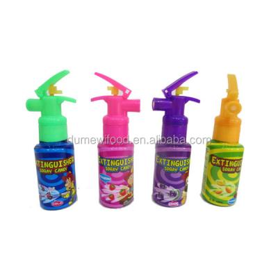 China Spray candy fruit liquid spray fire extinguisher sour candy HALAL for sale